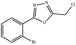 2-(2-BROMO-PHENYL)-5-CHLOROMETHYL-[1,3,4]OXADIAZOLE Struktur