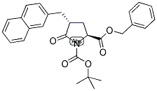 (2S,4R)-BENZYL-BOC-GAMMA-(2-NAPHTHYLMETHYL)-PYROGLUTAMATE Struktur