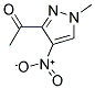 1-(1-METHYL-4-NITRO-1H-PYRAZOL-3-YL)-ETHANONE Struktur