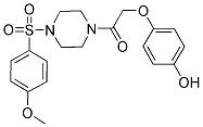 4-(2-(4-[(4-METHOXYPHENYL)SULFONYL]PIPERAZIN-1-YL)-2-OXOETHOXY)PHENOL Struktur