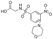 [[(4-MORPHOLIN-4-YL-3-NITROPHENYL)SULFONYL]AMINO]ACETIC ACID Struktur