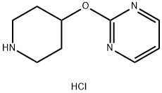 2-(PIPERIDIN-4-YLOXY)PYRIMIDINE DIHYDROCHLORIDE Struktur