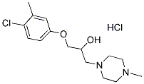 1-(4-CHLORO-3-METHYLPHENOXY)-3-(4-METHYLPIPERAZIN-1-YL)PROPAN-2-OL HYDROCHLORIDE Struktur