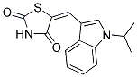 (5E)-5-[(1-ISOPROPYL-1H-INDOL-3-YL)METHYLENE]-1,3-THIAZOLIDINE-2,4-DIONE Struktur