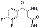 3-AMINO-4-(3,4-DIFLUORO-PHENYL)-4-OXO-BUTYRIC ACID Struktur