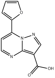 7-FURAN-2-YL-PYRAZOLO[1,5-A]PYRIMIDINE-3-CARBOXYLIC ACID Struktur