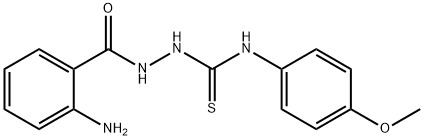 (2-AMINOPHENYL)-N-((((4-METHOXYPHENYL)AMINO)THIOXOMETHYL)AMINO)FORMAMIDE Struktur