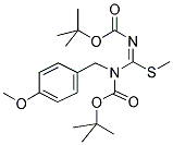 N,N'-BIS(TERT-BUTOXYCARBONYL)-N-PARAMETHOXYBENZYL-S-METHYL-ISOTHIOUREA Struktur