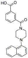 3-([4-(1-NAPHTHYL)PIPERAZIN-1-YL]CARBONYL)BENZOIC ACID Struktur