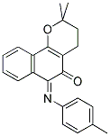 2,2-DIMETHYL-(Z)-6-(4-METHYLPHENYLIMINO)-3,4,5,6-TETRAHYDRO-2H-NAPHTO[1,2-B]OXIN-5-ONE Struktur