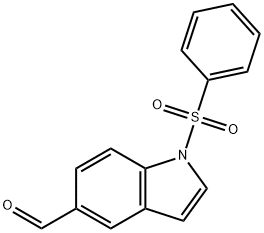 1-PHENYLSULFONYLINDOLE-5-ALDEHYDE Struktur