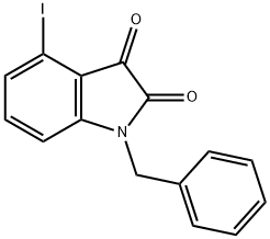 1-BENZYL-4-IODO-1H-INDOLE-2,3-DIONE Struktur