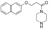 3-(NAPHTHALEN-2-YLOXY)-1-PIPERAZIN-1-YL-PROPAN-1-ONE Struktur