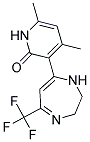 4,6-DIMETHYL-3-[5-(TRIFLUOROMETHYL)-2,3-DIHYDRO-1H-1,4-DIAZEPIN-7-YL]PYRIDIN-2(1H)-ONE Struktur