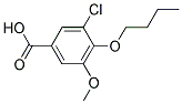 4-BUTOXY-3-CHLORO-5-METHOXYBENZOIC ACID Struktur