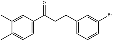 3-(3-BROMOPHENYL)-3',4'-DIMETHYLPROPIOPHENONE Struktur