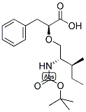 (2S)-[(2'S)-T-BOC-AMINO-(3'S)-METHYL-1-PENTYLOXY]-3-PHENYLPROPIONIC ACID Struktur