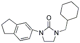 1-(CYCLOHEXYLMETHYL)-3-(2,3-DIHYDRO-1H-INDEN-5-YL)IMIDAZOLIDIN-2-ONE Struktur