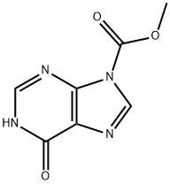 METHYL 6-OXO-1,6-DIHYDRO-9H-PURINE-9-CARBOXYLATE Struktur