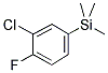 1-(TRIMETHYLSILYL)-3-CHLORO-4-FLUOROBENZENE Struktur