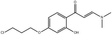 (E)-1-[4-(3-CHLOROPROPOXY)-2-HYDROXYPHENYL]-3-(DIMETHYLAMINO)-2-PROPEN-1-ONE Struktur