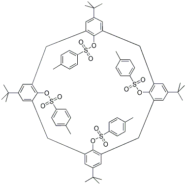 5,11,17,23-P-TERT-BUTYL-25,26,27,28-TETRAKIS-[(P-TOLYLSULFONYL)OXY]-CALIX[4]ARENE Struktur