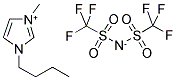 1-BUTYL-3-METHYLIMIDAZOLIUM BIS(TRIFLUOROMETHANESULFONYL)IMIDE Struktur