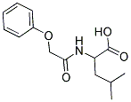 4-METHYL-2-[(PHENOXYACETYL)AMINO]PENTANOIC ACID Struktur