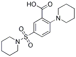 5-(PIPERIDINE-1-SULFONYL)-2-PIPERIDIN-1-YL-BENZOIC ACID Struktur