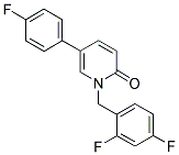 1-(2,4-DIFLUOROBENZYL)-5-(4-FLUOROPHENYL)PYRIDIN-2(1H)-ONE Struktur