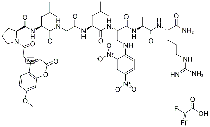 MCA-PRO-LEU-GLY-LEU-DPA-ALA-ARG-NH2 TFA Struktur