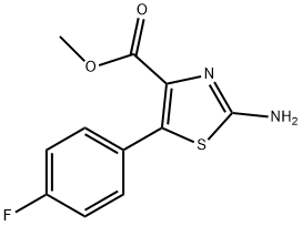 METHYL 2-AMINO-5-(4-FLUOROPHENYL)-1,3-THIAZOLE-4-CARBOXYLATE Struktur