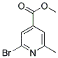 6-BROMO-2-PICOLINE-4-CARBOXYLIC ACID METHYL ESTER Struktur