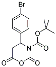 4-(4-BROMO-PHENYL)-2,6-DIOXO-[1,3]OXAZINANE-3-CARBOXYLIC ACID TERT-BUTYL ESTER Struktur