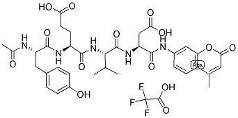 AC-TYR-GLU-VAL-ASP-AMC TFA Struktur