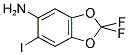 2,2-DIFLUORO-5-AMINO-6-IODO-1,3-BENZODIOXOLE Struktur