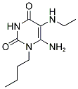 6-AMINO-1-BUTYL-5-ETHYLAMINO-1H-PYRIMIDINE-2,4-DIONE Struktur