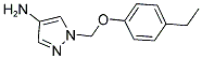 1-(4-ETHYL-PHENOXYMETHYL)-1H-PYRAZOL-4-YLAMINE Struktur