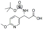 BOC-(R)-3-AMINO-3-(6-METHOXY-3-PYRIDYL)-PROPIONIC ACID Struktur