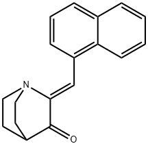 2-[(Z)-1-NAPHTHYLMETHYLIDENE]-3-QUINUCLIDINONE Struktur