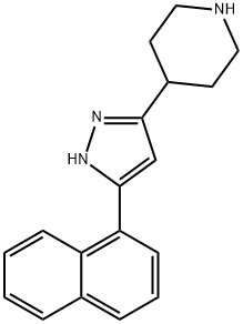 4-[5-(1-NAPHTHYL)-1H-PYRAZOL-3-YL]PIPERIDINE Struktur