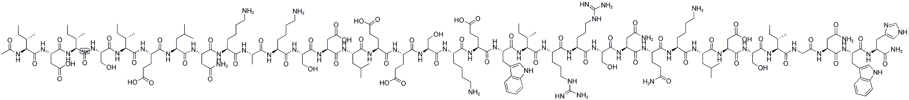 HUMAN PARAINFLUENZA VIRUS TYPE 3 FUSION PROTEIN (454-488) (ACETYLATED) Struktur