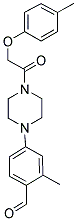 2-METHYL-4-(4-[(4-METHYLPHENOXY)ACETYL]PIPERAZIN-1-YL)BENZALDEHYDE Struktur