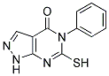 5-PHENYL-6-SULFANYL-4,5-DIHYDRO-1H-PYRAZOLO[3,4-D]PYRIMIDIN-4-ONE Struktur