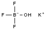 POTASSIUM TRIFLUOROHYDROXYBORATE Struktur