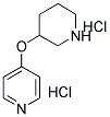 4-(PIPERIDIN-3-YLOXY)PYRIDINE DIHYDROCHLORIDE Struktur