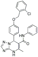 7-(4-(2-CHLOROBENZYLOXY)PHENYL)-5-METHYL-N-PHENYL-4,7-DIHYDRO-[1,2,4]TRIAZOLO[1,5-A]PYRIMIDINE-6-CARBOXAMIDE Struktur