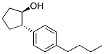 TRANS-2-(4-N-BUTYLPHENYL)CYCLOPENTANOL Struktur