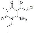 6-AMINO-5-(CHLOROACETYL)-3-METHYL-1-PROPYLPYRIMIDINE-2,4(1H,3H)-DIONE Struktur