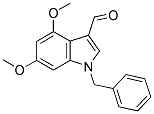 1-BENZYL-4,6-DIMETHOXY-1H-INDOLE-3-CARBALDEHYDE Struktur